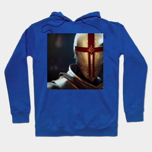 Knights Templar in The Holy Land Hoodie by Grassroots Green